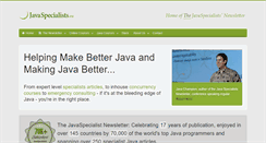Desktop Screenshot of javaspecialists.eu