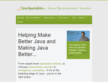 Tablet Screenshot of javaspecialists.eu